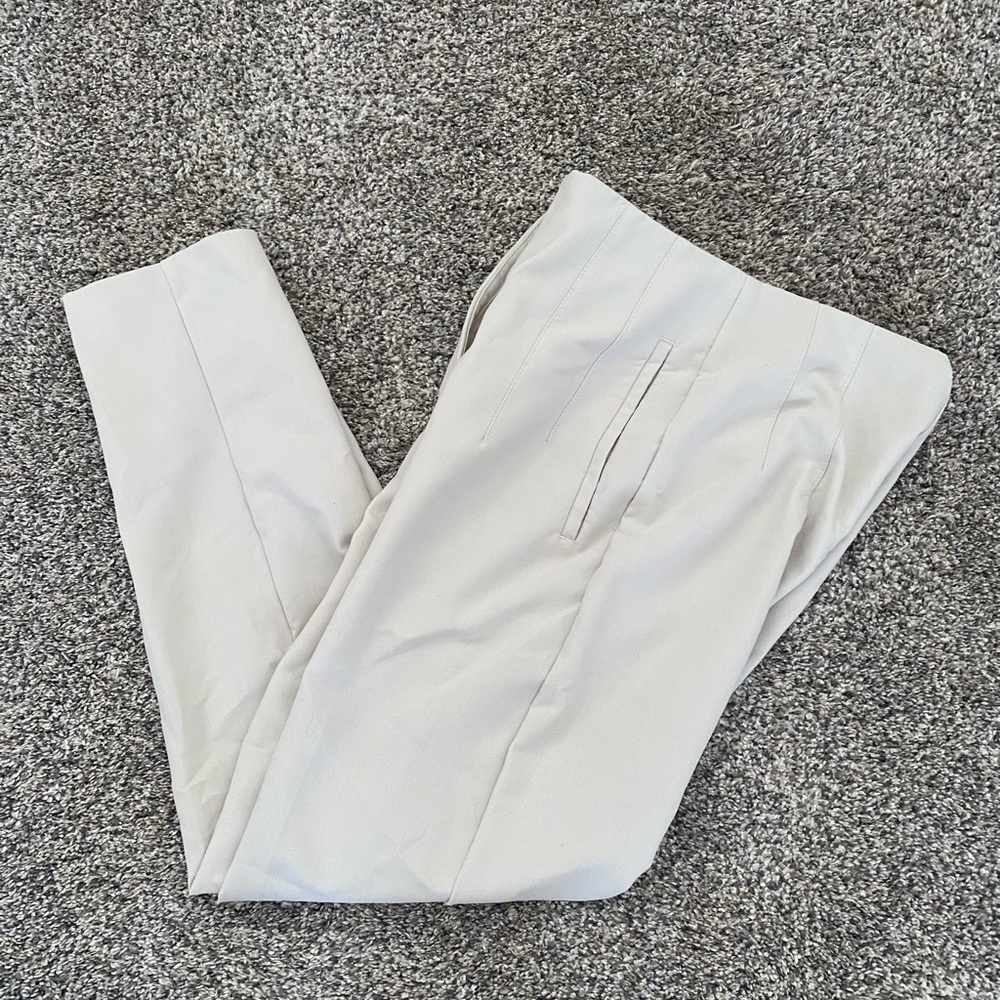 Zara Womens Classic Stone Colored Ankle Pants sz XS